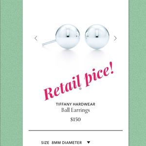 Tiffany & Co. 8mm stud earrings